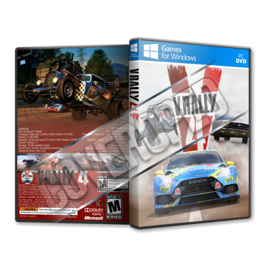 V-Rally 4 Pc Game Cover Tasarımı
